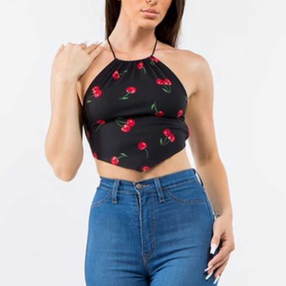 Cherry Crop Top - Picture 2 of 4